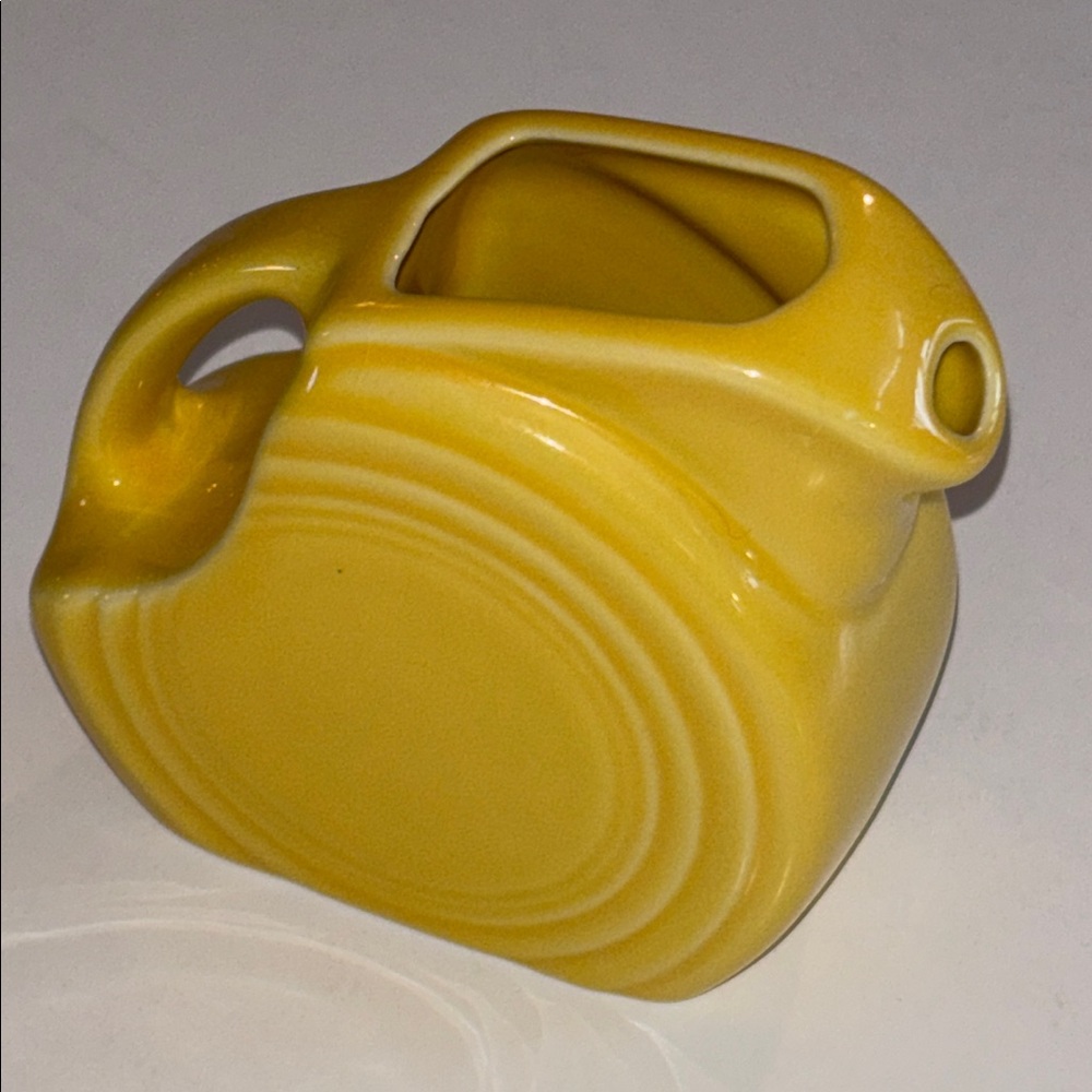 Yellow Fiesta 5 OZ Mini Disk Pitcher
